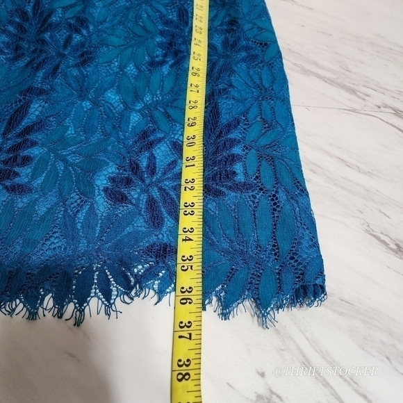 Lilly Pulitzer Kayleigh teal lace shift dress - Picture 6 of 7
